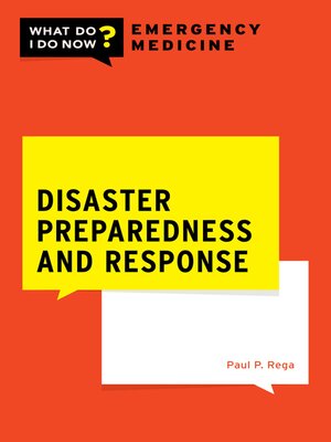 cover image of Disaster Preparedness and Response